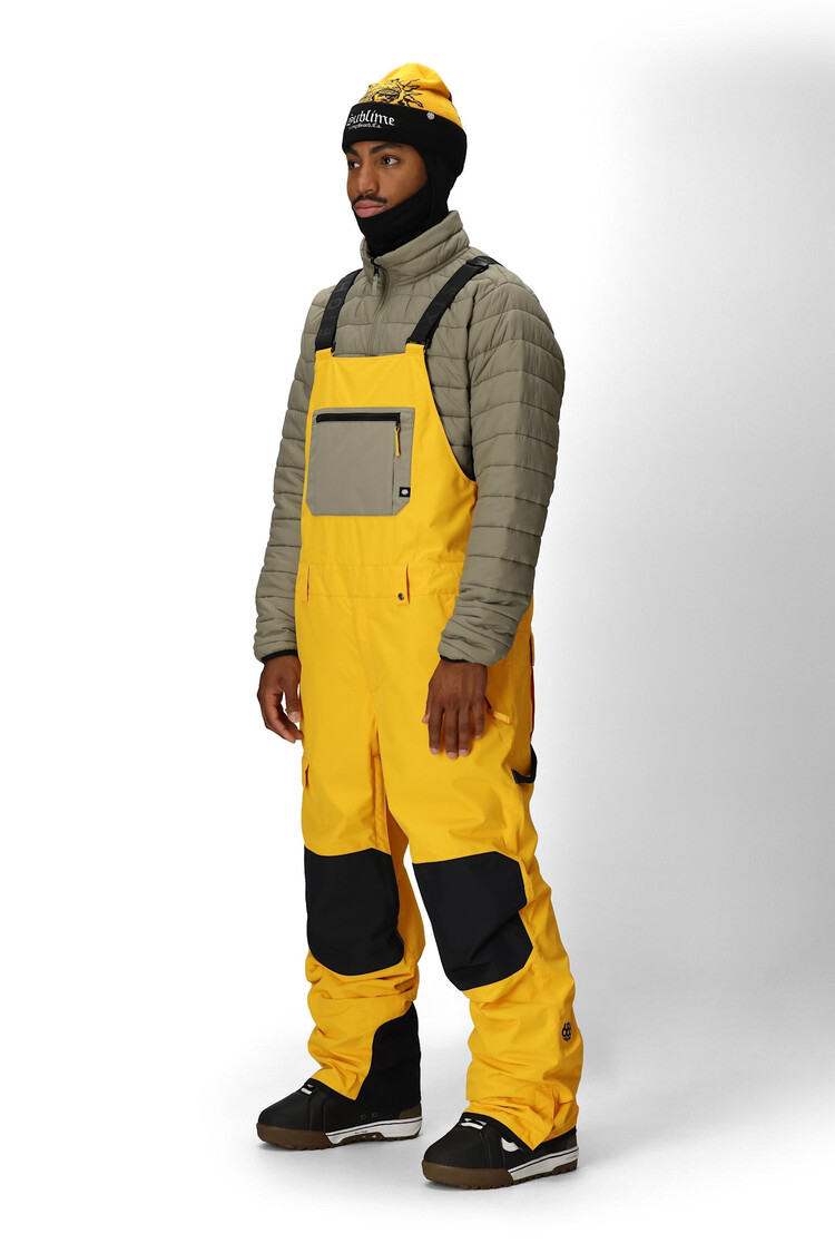 686 686 20K Hot Lap Shell Bib 2026 (Mens) | Yellow Gold Clrblk