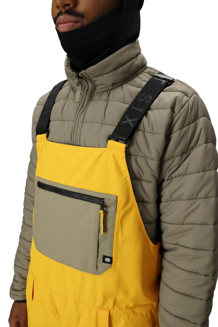 686 686 20K Hot Lap Shell Bib 2026 (Mens) | Yellow Gold Clrblk