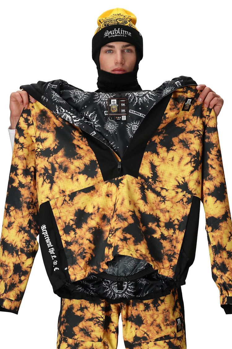 686 686 Sublime Shell Anorak 2026 (Mens) | Sublime Orange Tie Dye