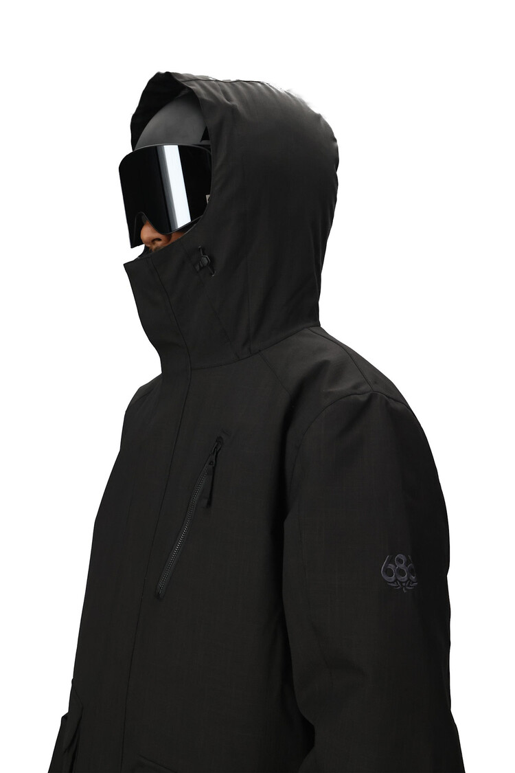 686 686 Nightline Insulated  Jacket 2026 (Mens) | Black Herringbone