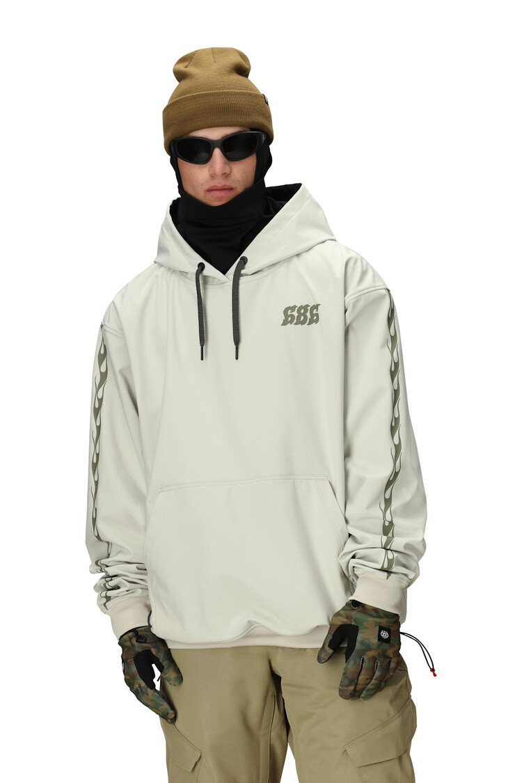 686 686 Waterproof Team Hoody 2026 (Mens) | Limestone
