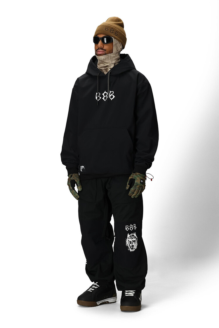 686 686 Waterproof Team Hoody 2026 (Mens) | Black Print