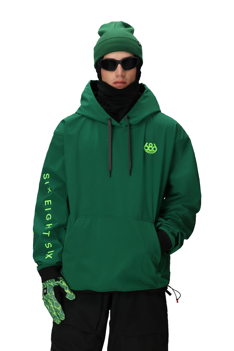 686 686 Waterproof Team Hoody 2026 (Mens) | Emerald Green