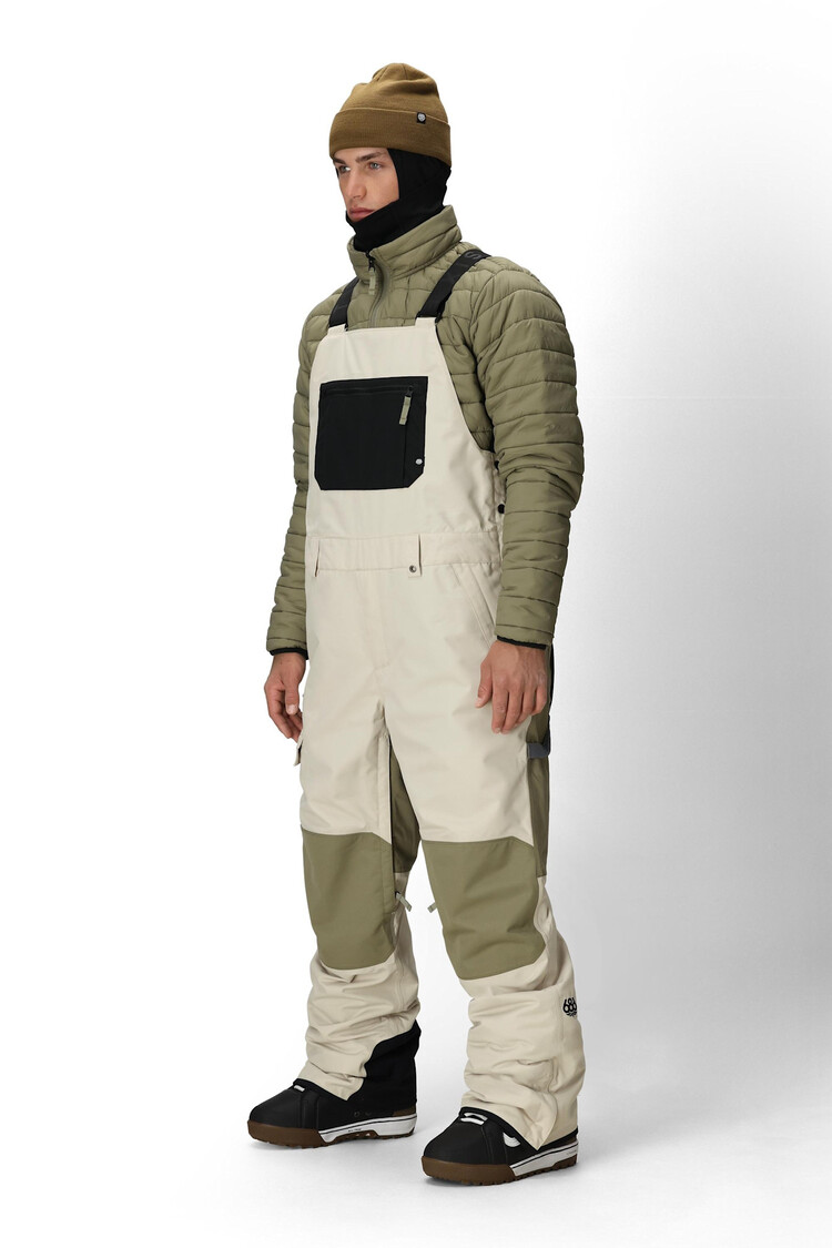 686 686 Hot Lap Insulated Bib 2026 (Mens) | Limestone Clrblk