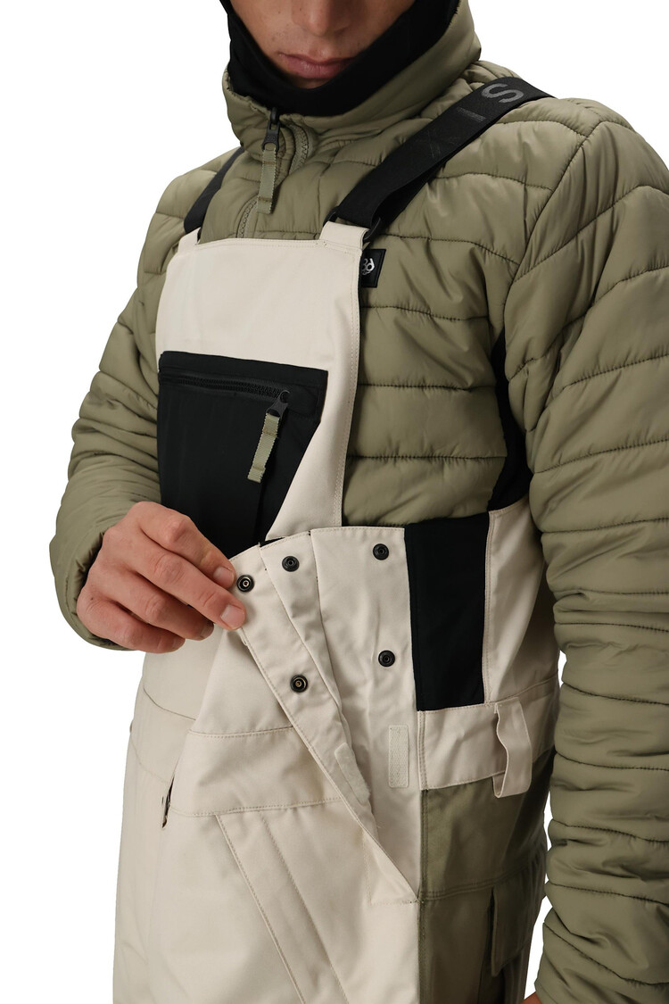 686 686 Hot Lap Insulated Bib 2026 (Mens) | Limestone Clrblk