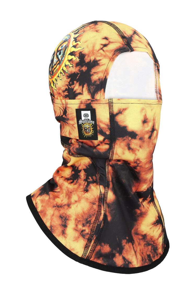 686 686 Alpha Hinged Balaclava 2026 (Unisex) | Sublime Orange Tie Dye