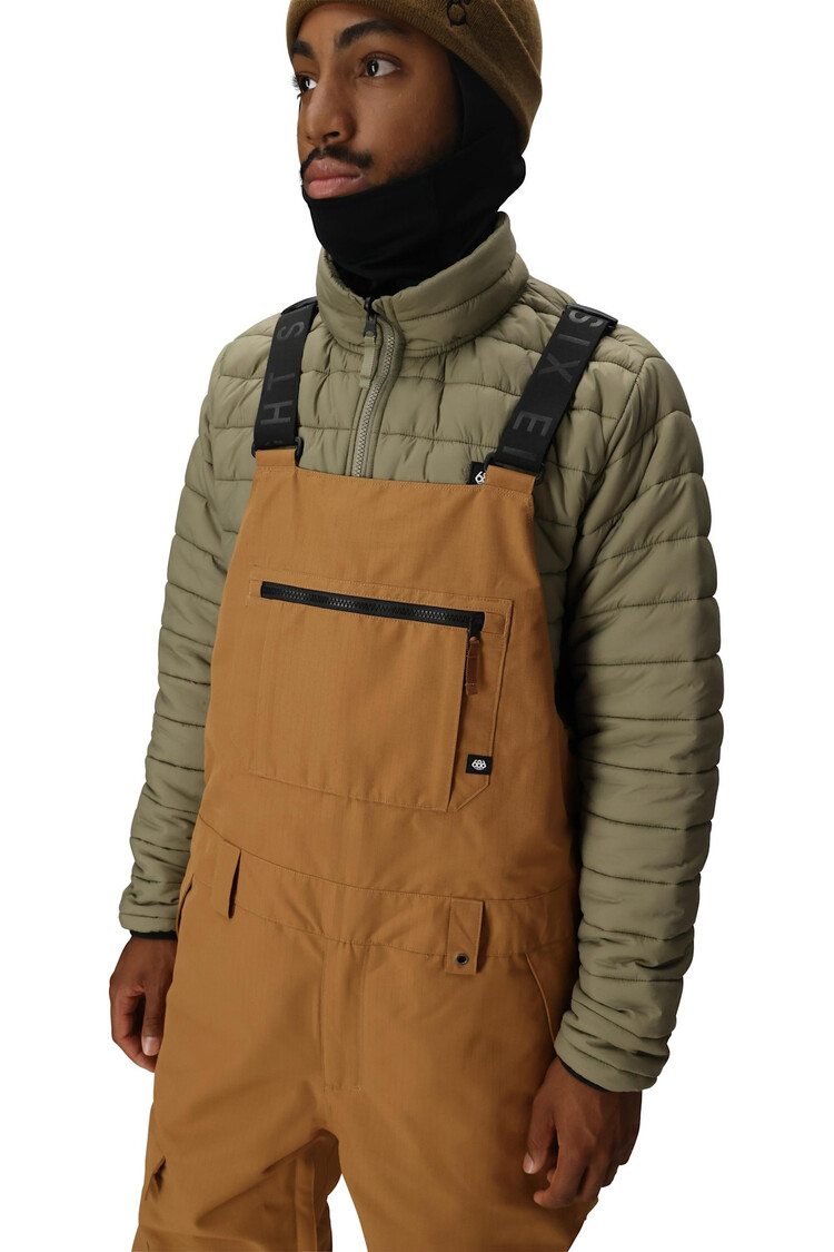 686 686 Hot Lap Insulated Bib 2026 (Mens) | Caramel Ripstop