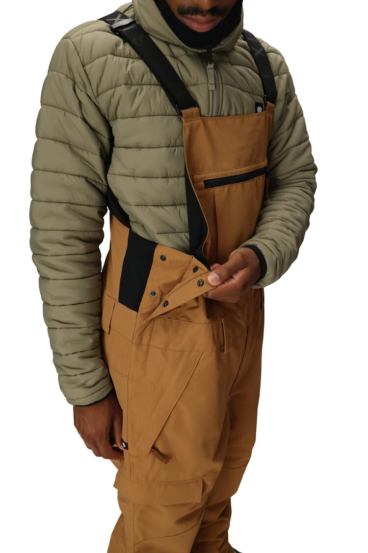 686 686 Hot Lap Insulated Bib 2026 (Mens) | Caramel Ripstop