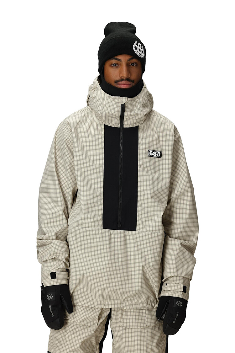 686 686 Ghost 2.5L Anorak 2026 (Mens) | Limestone Ripstop