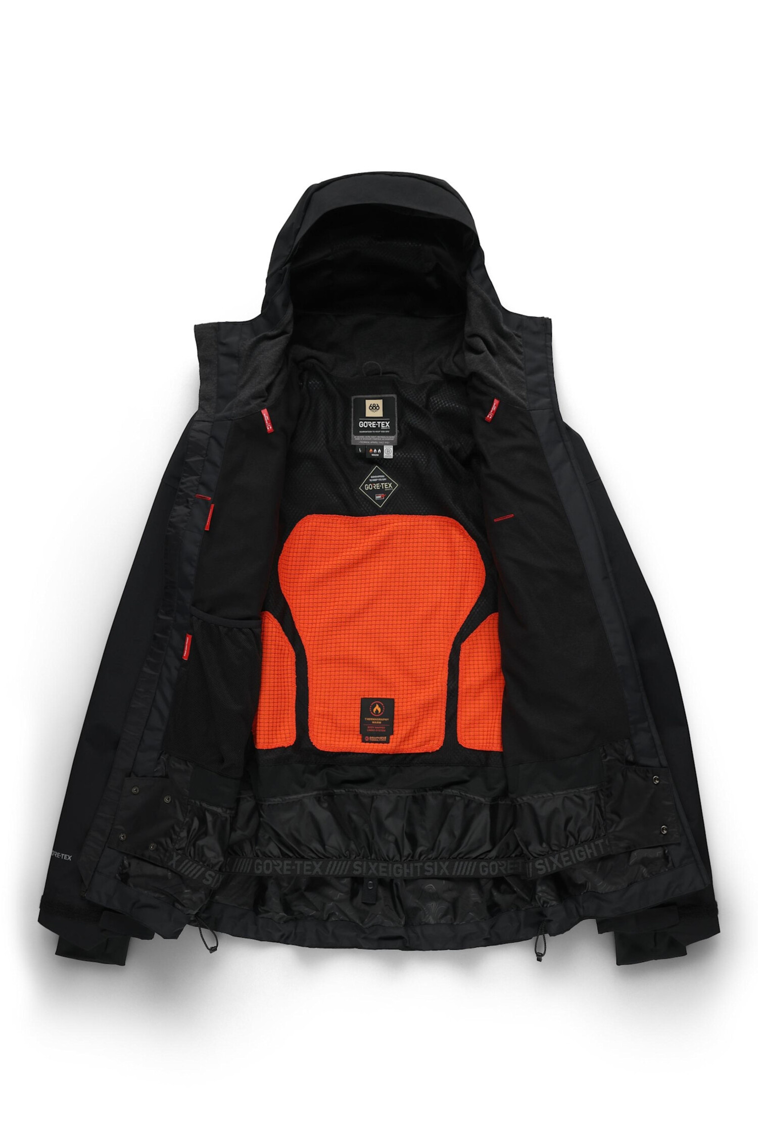 686 Gore-Tex Gt Thermagraph Jacket (Mens) | Black - The Drop Rideshop