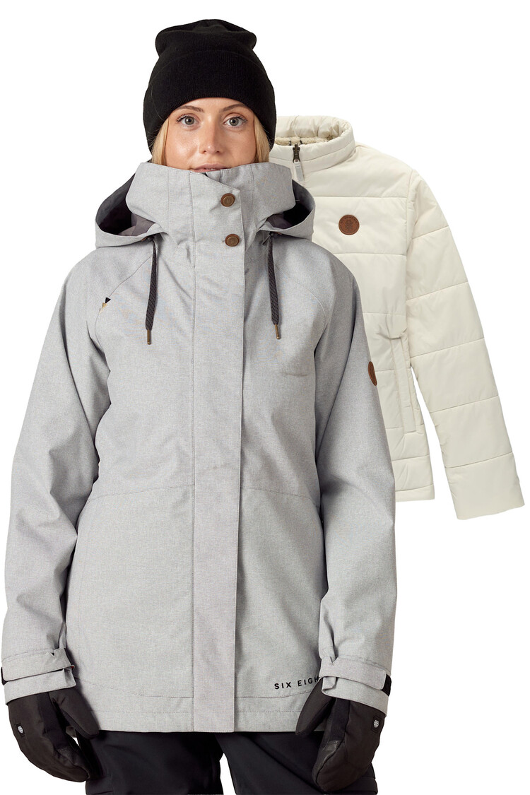 686 686 Smarty 3-In-1 Spellbound Jacket 2026 (Womens) | Limestone Dobby