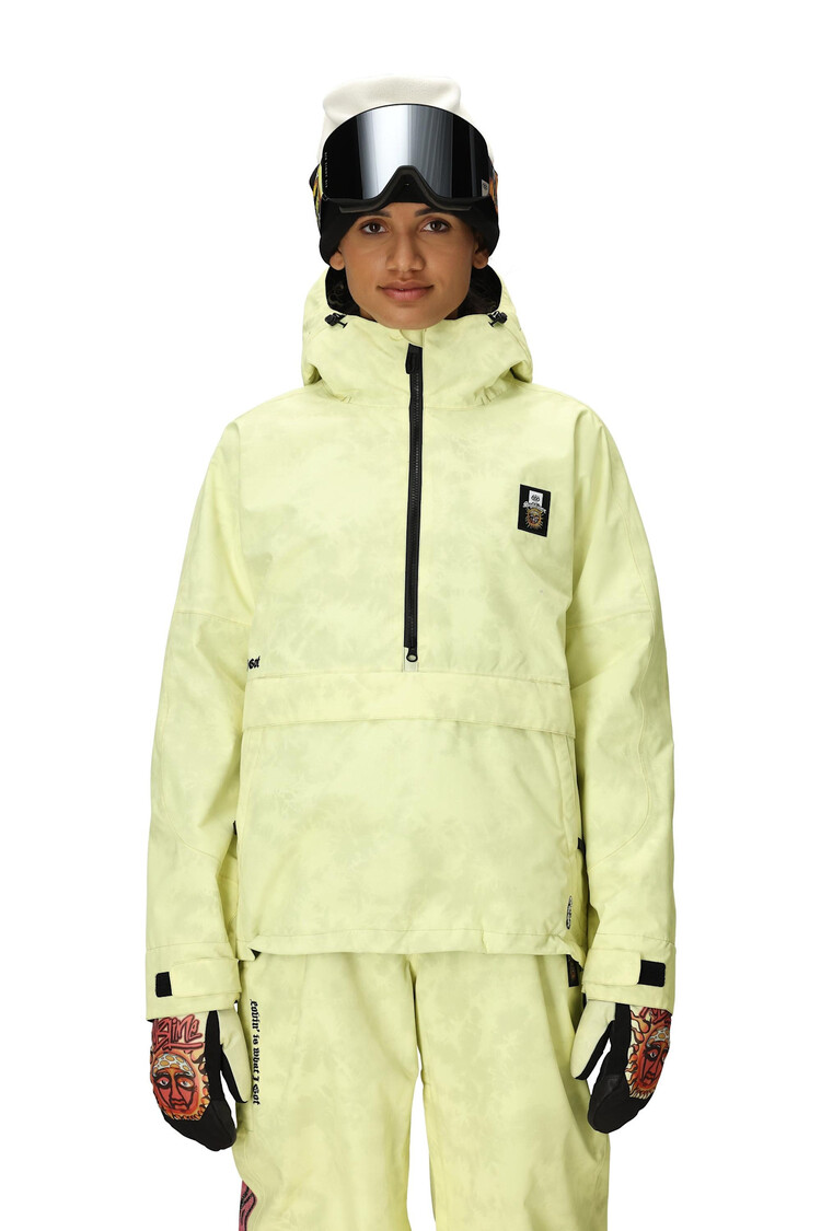 686 686 Sublime Shell Anorak 2026 (Womens) | Sublime Yellow Tie Dye
