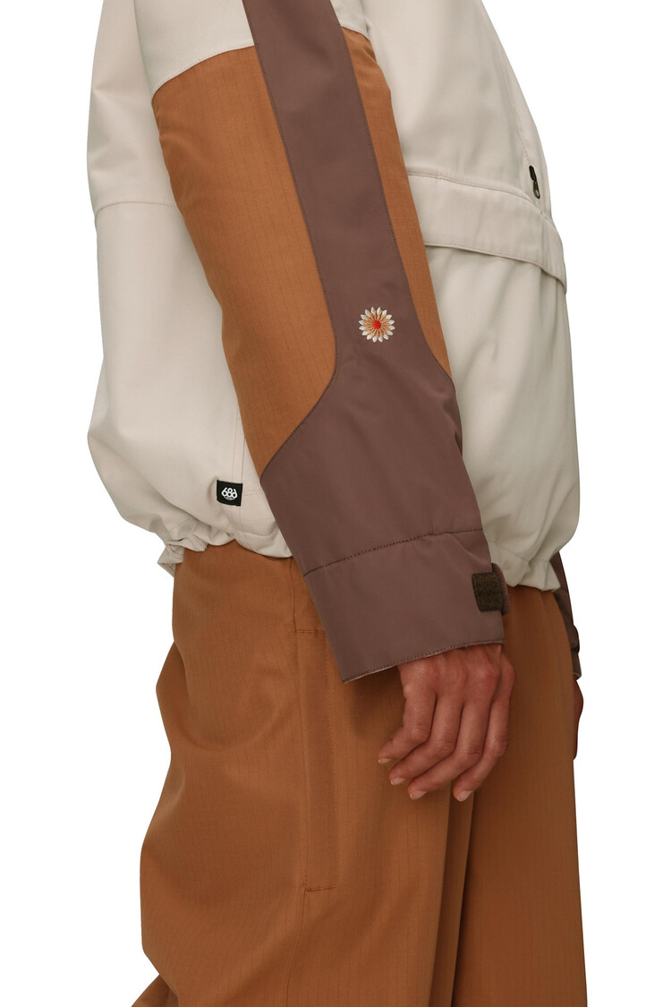 686 686 Outline Shell Anorak 2026 (Womens) | Limestone Clrblk