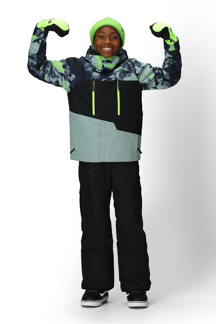 686 686 Geo Insulated Jacket 2026 (Youth) | Blue Hemisphere Clrblk