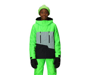 686 Geo Insulated Jacket 2026 (Youth) | Borealis Green Clrblk