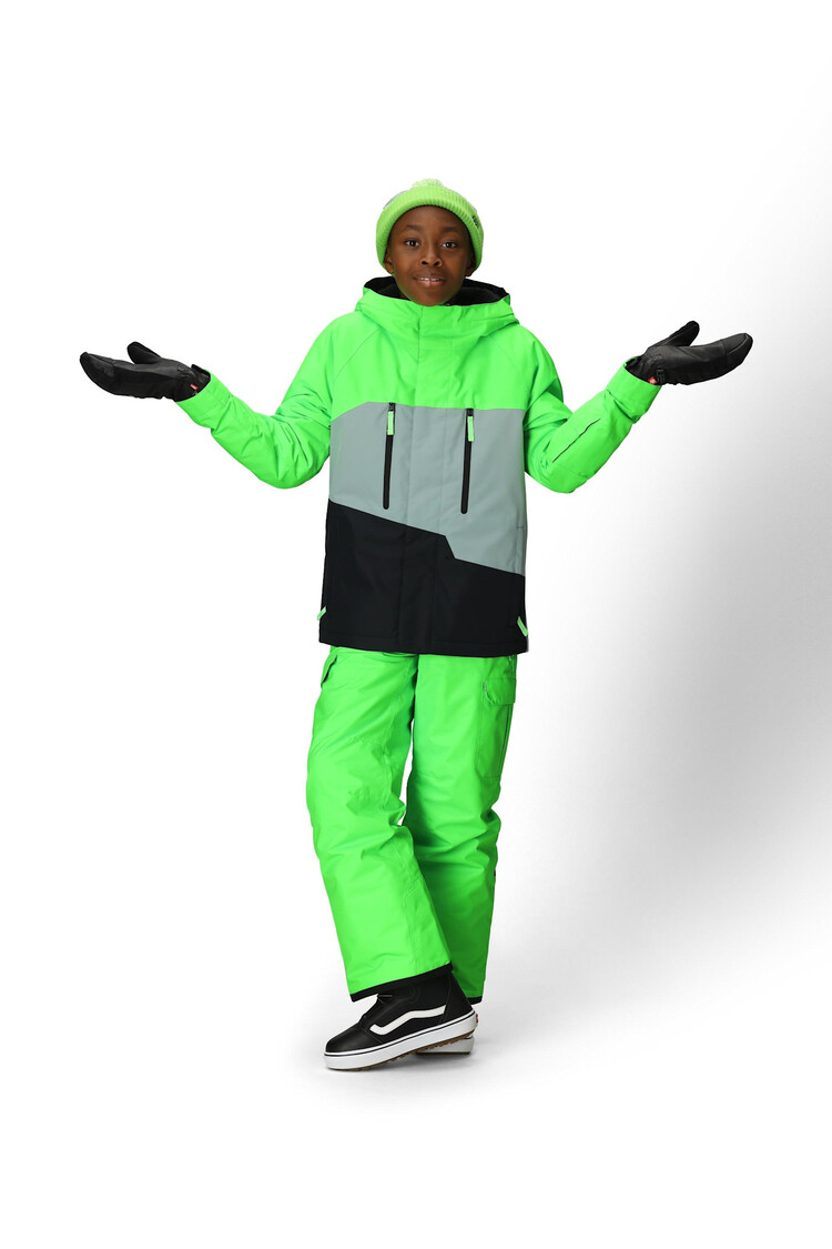 686 686 Geo Insulated Jacket 2026 (Youth) | Borealis Green Clrblk