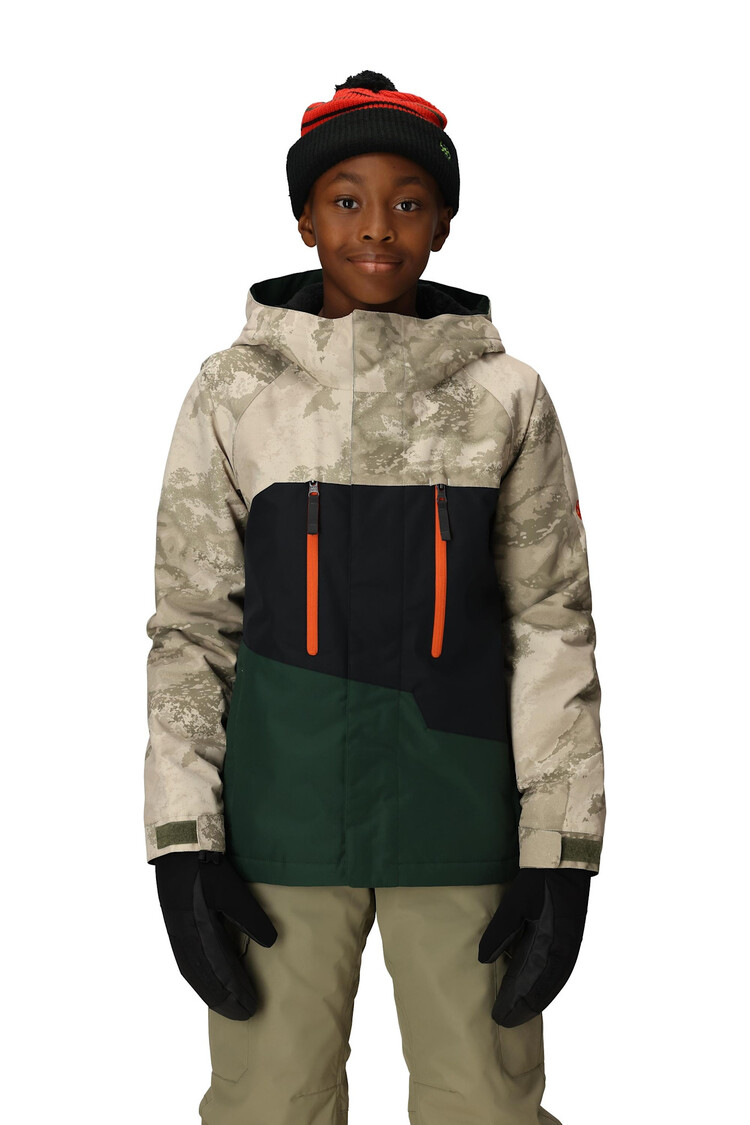 686 686 Geo Insulated Jacket 2026 (Youth) | Limestone Hemisphere Clrblk