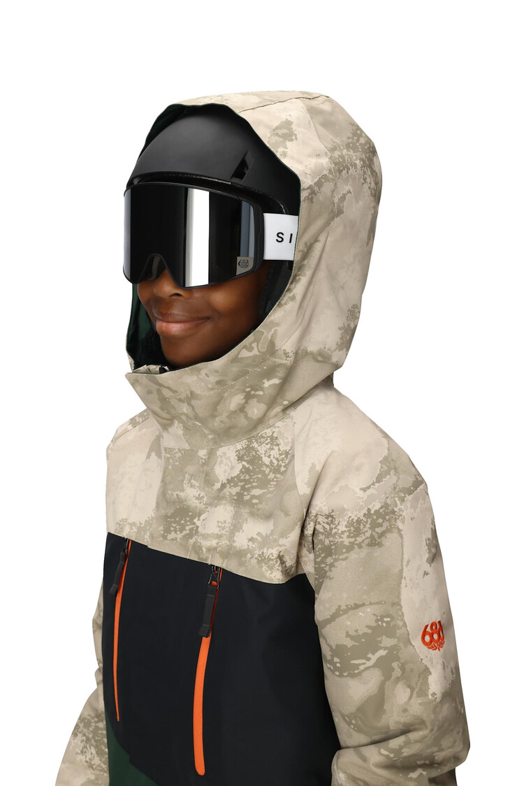 686 686 Geo Insulated Jacket 2026 (Youth) | Limestone Hemisphere Clrblk
