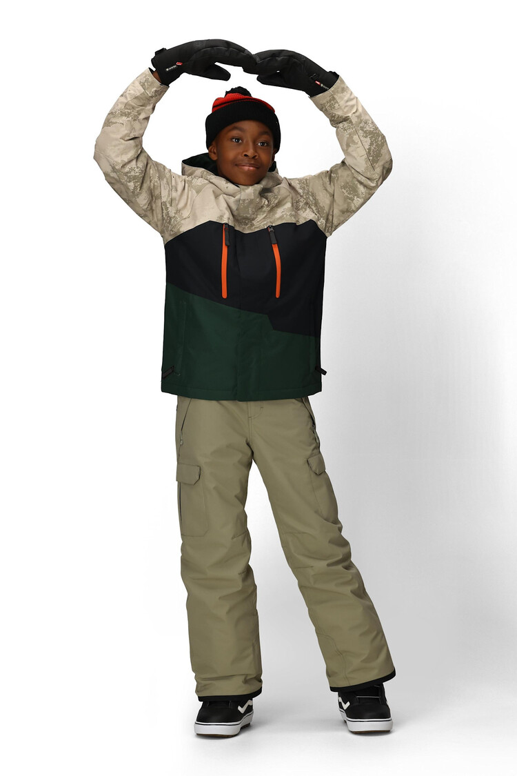 686 686 Geo Insulated Jacket 2026 (Youth) | Limestone Hemisphere Clrblk