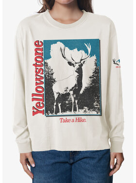 Girl Dangerous Girl Dangerous Yellowstone Hike L/S Tee  (Womens) | Off White