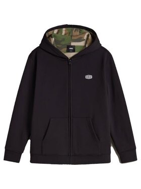 Vans Vans Dover Thermal Lined Full Zip (Youth) | Black/Vintage Camo