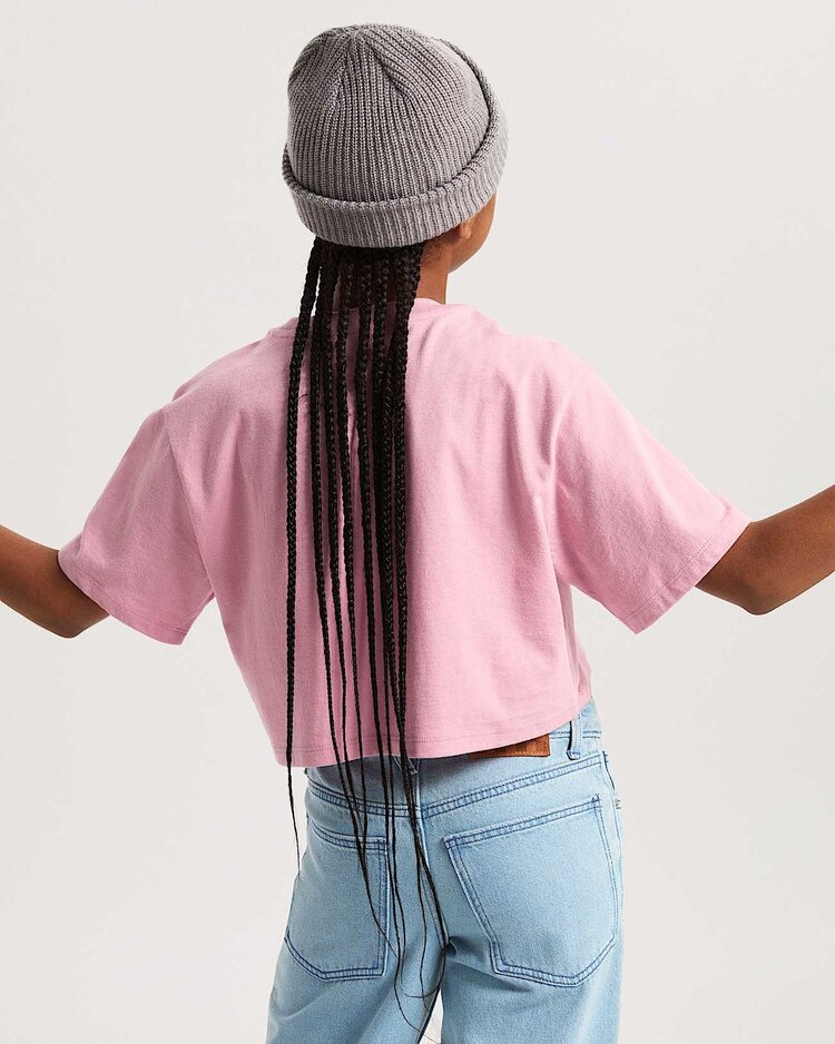 Vans Vans Archived Crop Ss (Youth) | Pink Dawn
