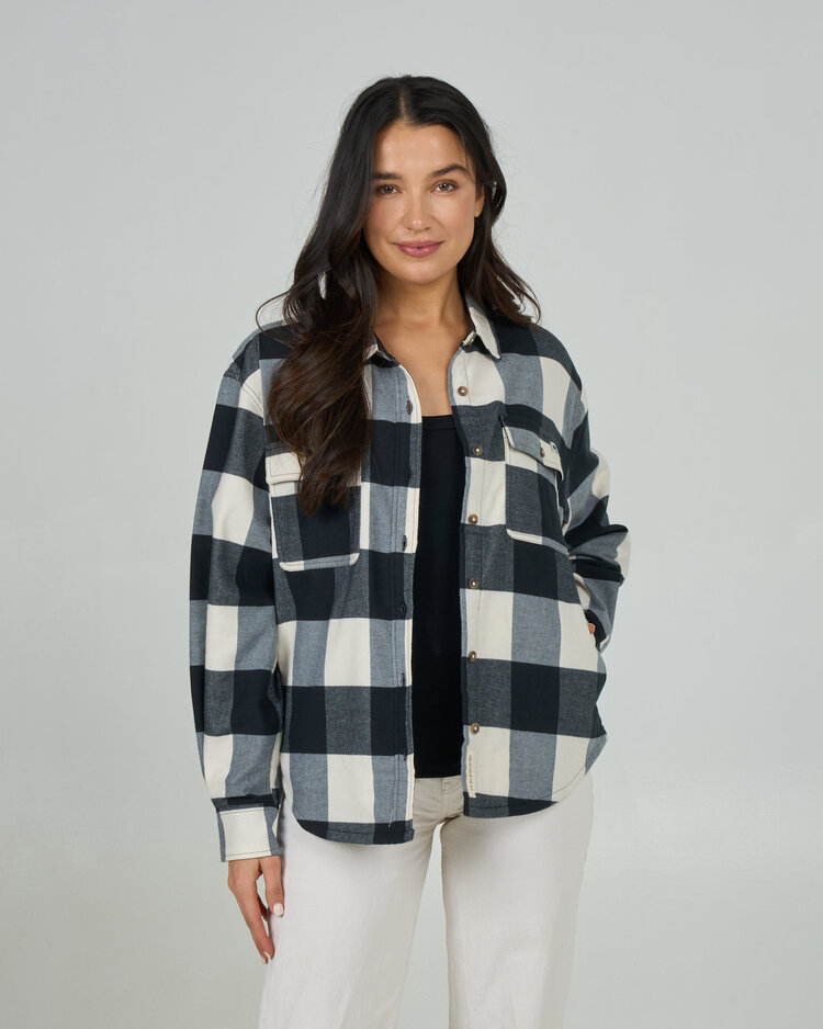 Salty Crew Salty Crew Fathom Flannel (Womens) | Off White