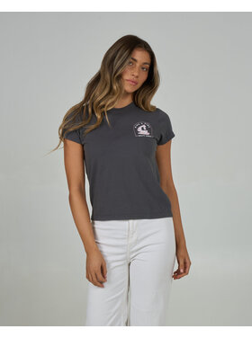 Salty Crew Salty Crew Wine N Dine Modern Tee (Womens) | Charcoal