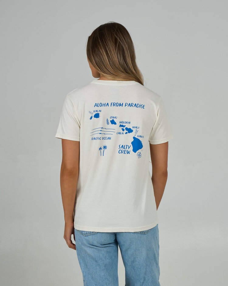 Salty Crew Salty Crew Island Chain B.F Tee (Womens) | Off White