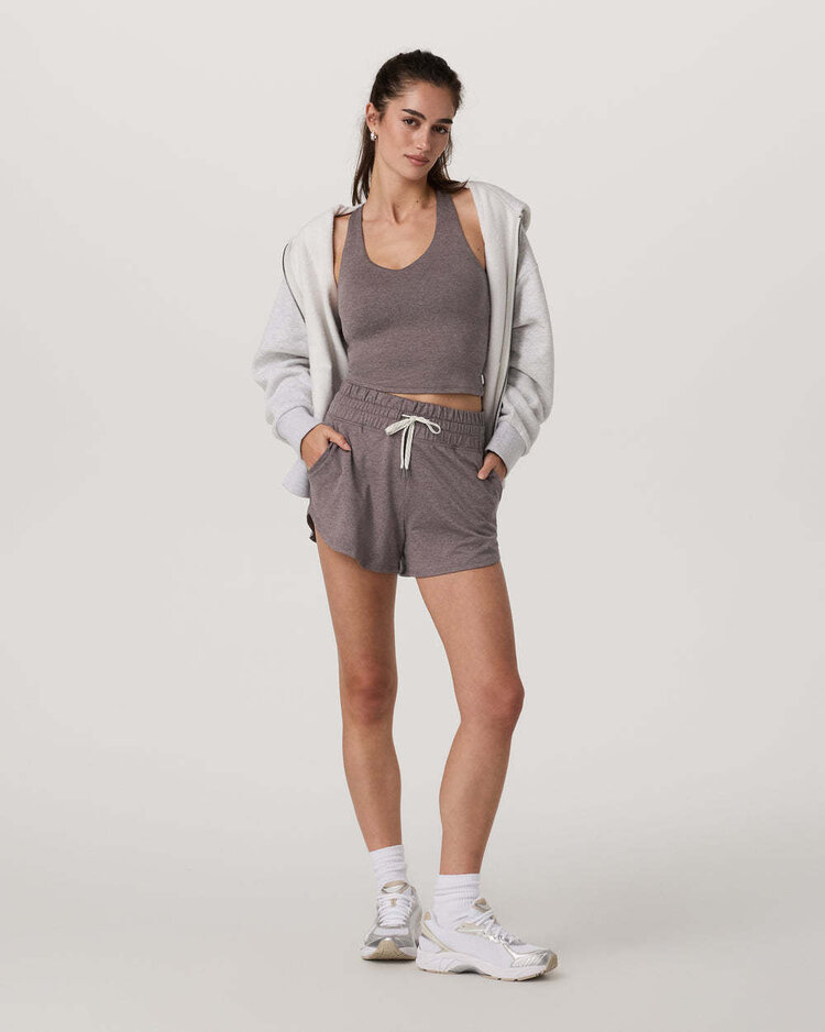 Vuori Vuori Halo Performance Crop Tank 2.0 (Womens) | Huckleberry Heather