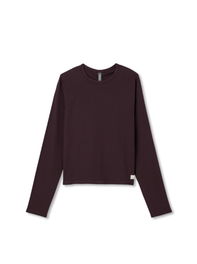 Vuori Vuori L/S Pose Crew (Womens) | Raisin