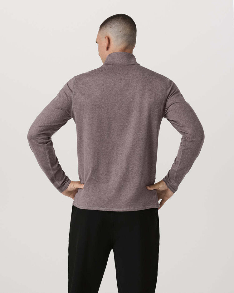 Vuori Vuori Ponto 1/2 Zip Mock Neck (Mens) | Huckleberry Heather
