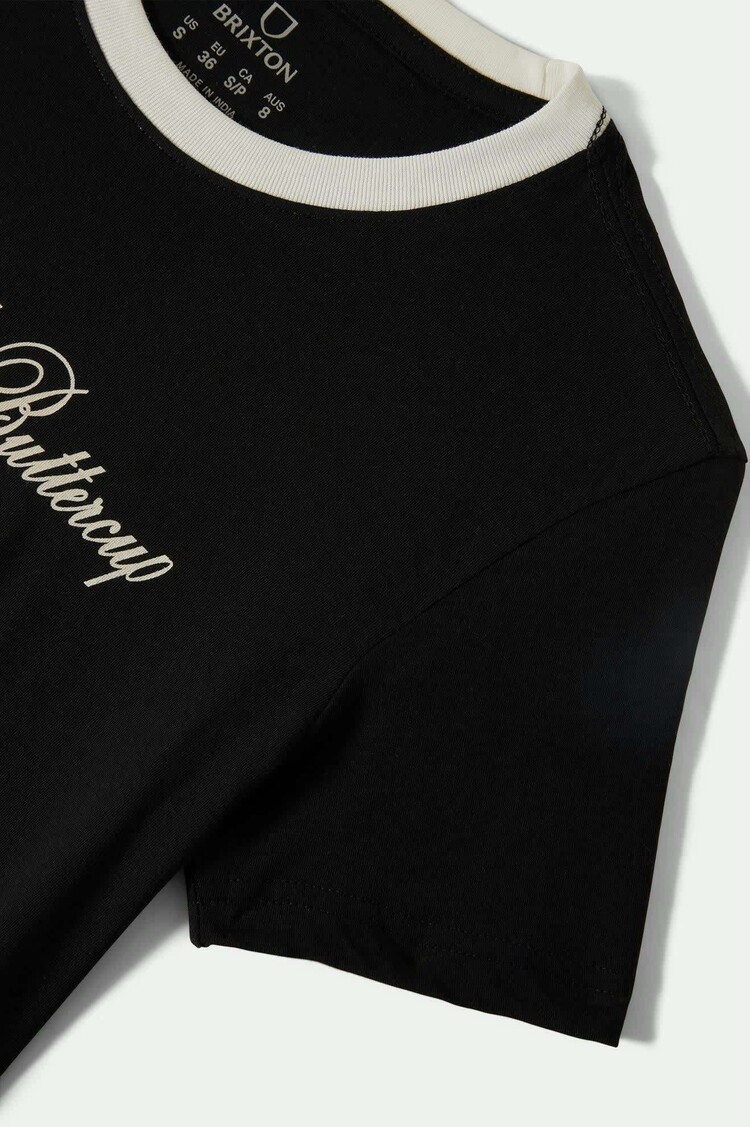 Brixton Brixton Buckle Up Fitted Crew Tee (Womens) | Black/White