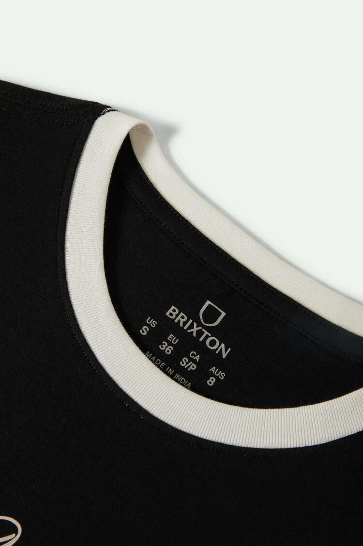 Brixton Brixton Buckle Up Fitted Crew Tee (Womens) | Black/White