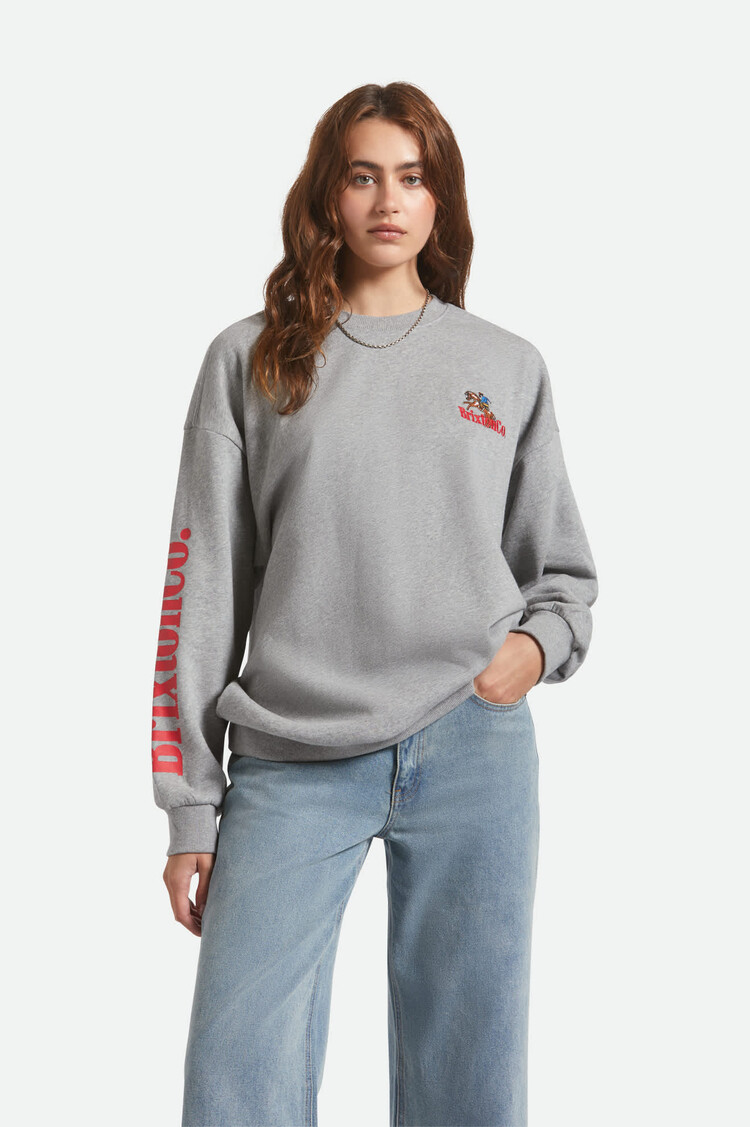 Brixton Brixton Inwood Oversized Fleece (Womens) | Heather Grey