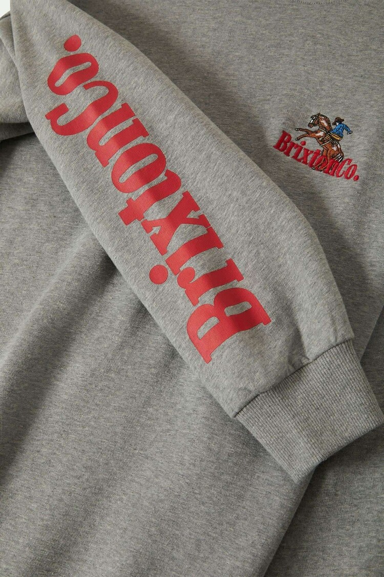 Brixton Brixton Inwood Oversized Fleece (Womens) | Heather Grey