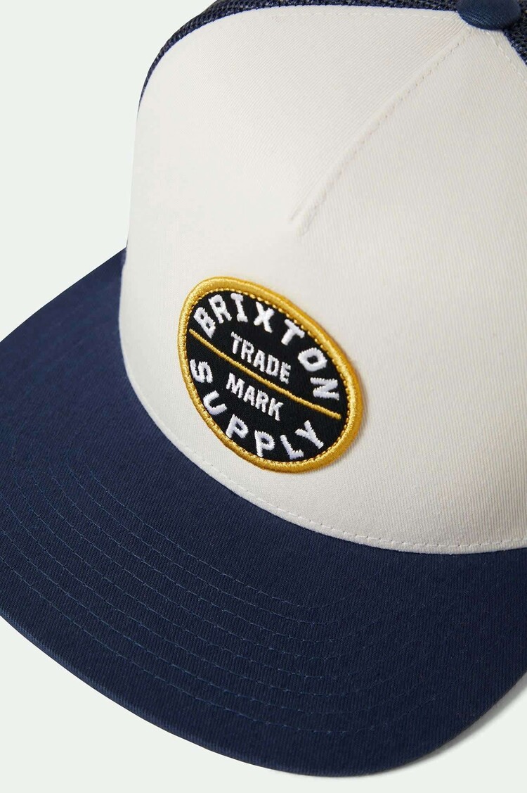 Brixton Brixton Oath Mp Trucker Hat (Mens) | Mood Indigo/Off White