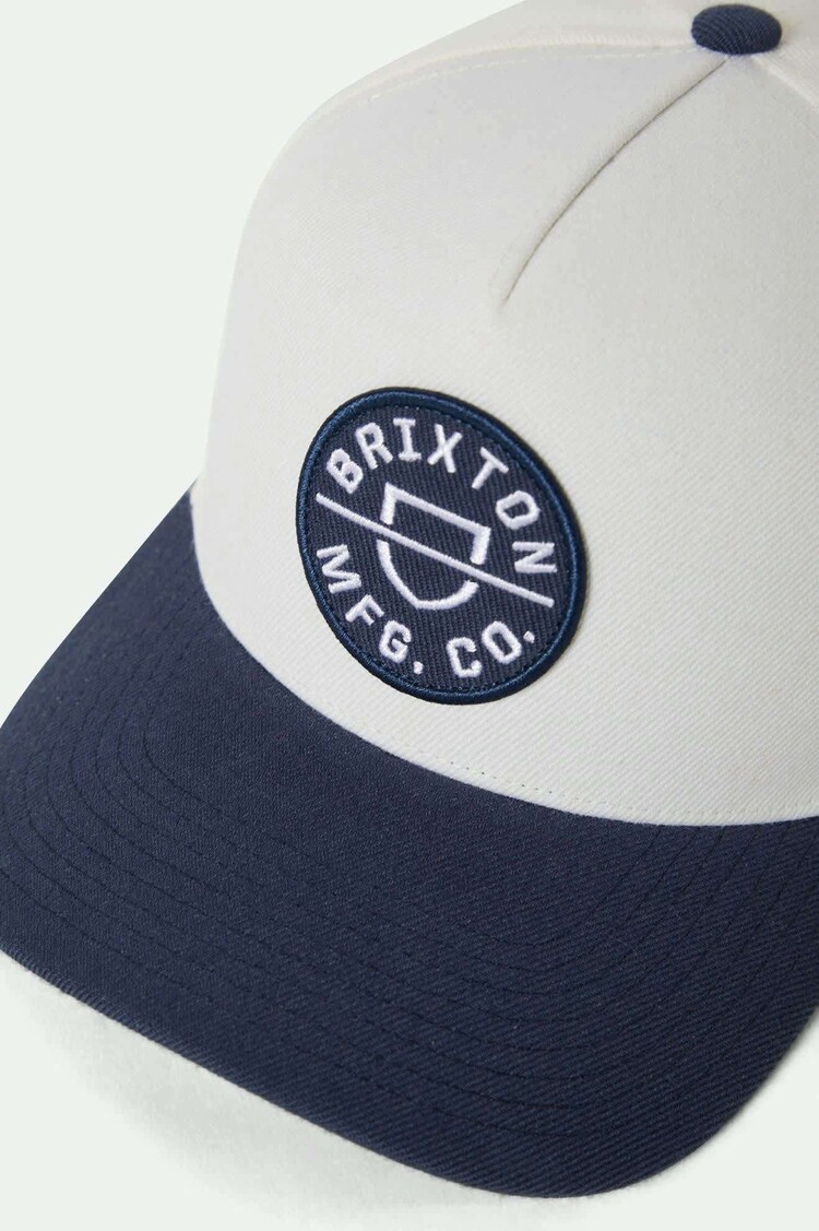 Brixton Brixton Crest C Mp Snapback (Mens) | Mood Indigo/Off White