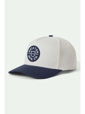 Brixton Brixton Crest C Mp Snapback (Mens) | Mood Indigo/Off White