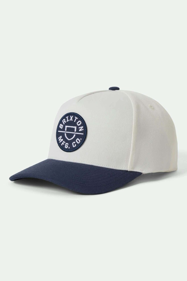 Brixton Brixton Crest C Mp Snapback (Mens) | Mood Indigo/Off White