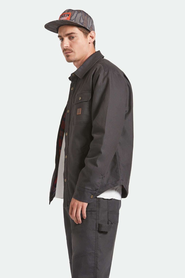 Brixton Brixton Builders Stretch Lined Jkt (Mens) | Washed Black/Red