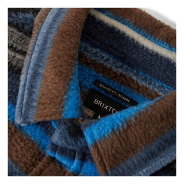 Brixton Brixton Bowery L/S Arctic Stretch (Mens) | Mood Indigo Blanket