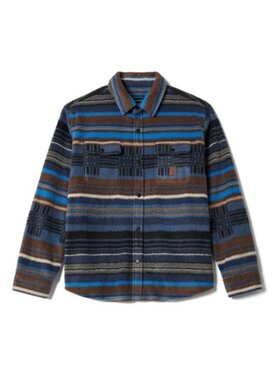 Brixton Brixton Bowery L/S Arctic Stretch (Mens) | Mood Indigo Blanket