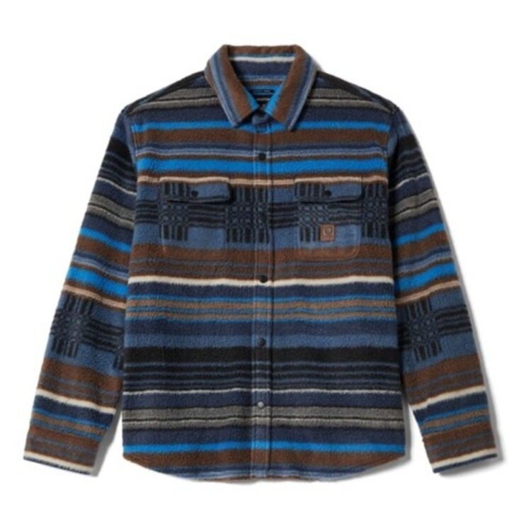Brixton Brixton Bowery L/S Arctic Stretch (Mens) | Mood Indigo Blanket