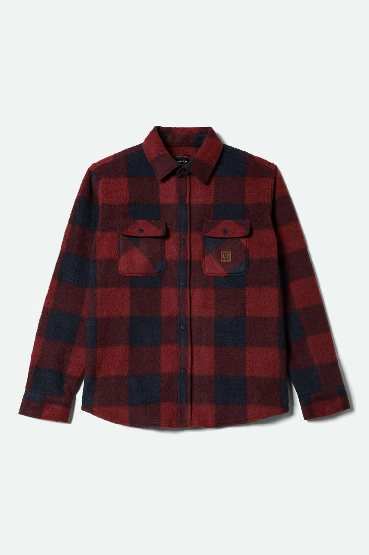 Brixton Brixton Bowery L/S Arctic Stretch (Mens) | Adrenaline Rush/Mood Indigo