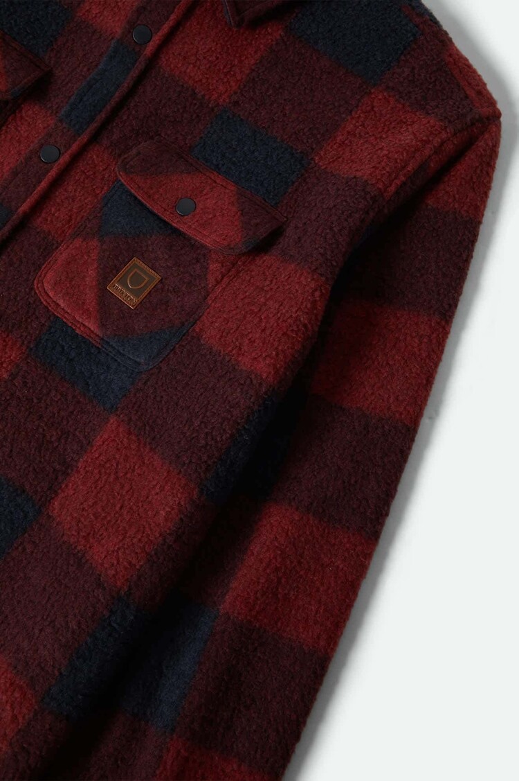 Brixton Brixton Bowery L/S Arctic Stretch (Mens) | Adrenaline Rush/Mood Indigo