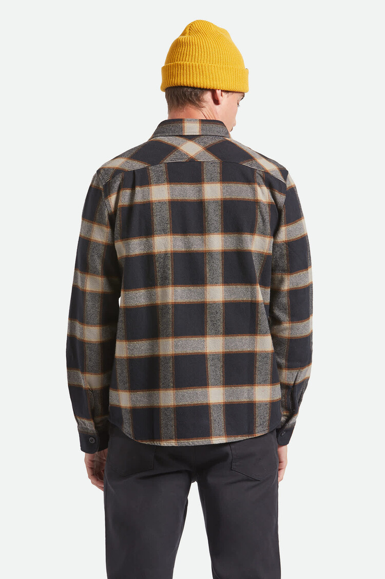 Brixton Brixton Bowery Heavy Weight L/S Flannel (Mens) | Black/Cream