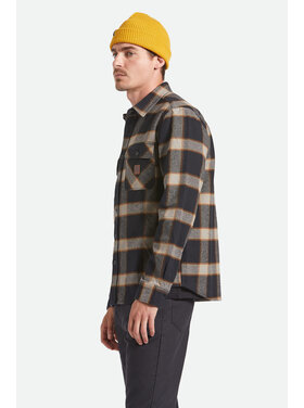 Brixton Brixton Bowery Heavy Weight L/S Flannel (Mens) | Black/Cream