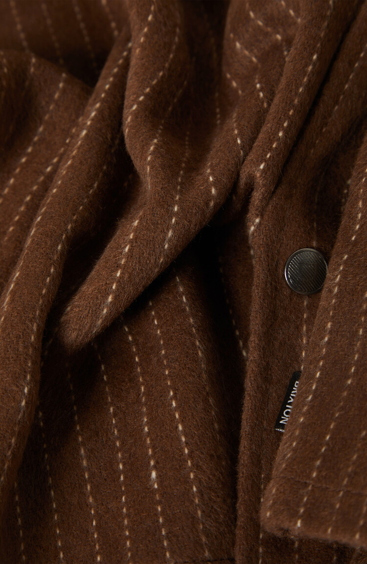 Brixton Brixton Selden Soft Brushed Flannel (Mens) | Pinecone Brown
