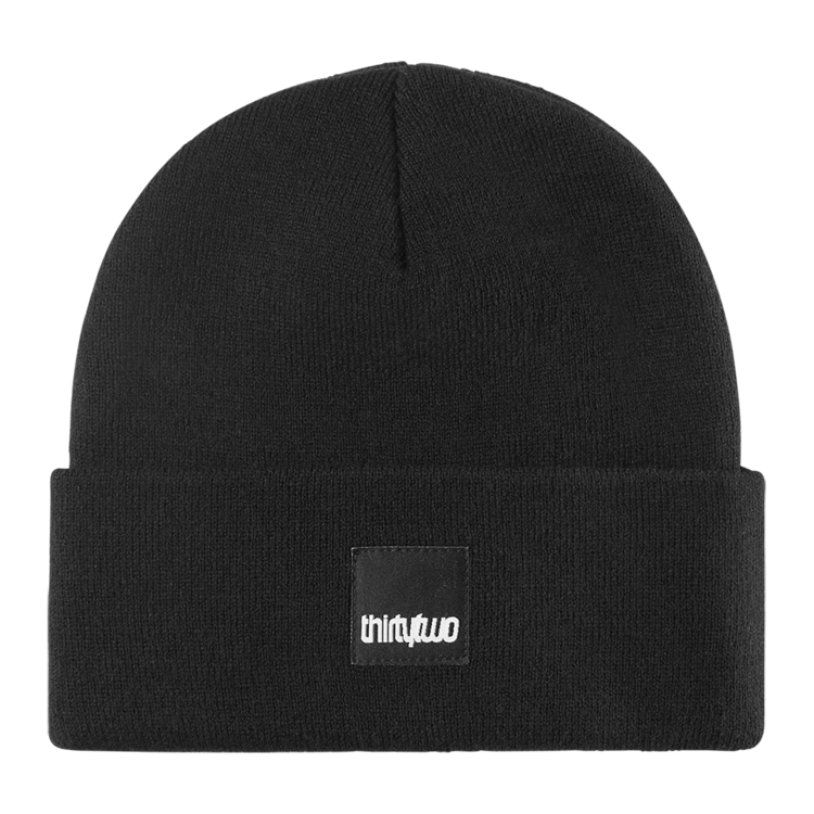 Thirty Two Thirtytwo Patch Beanie (Mens) 2026 | Black